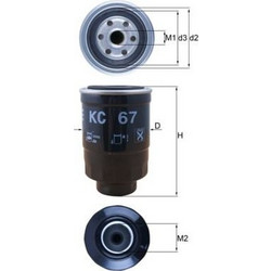 Φίλτρο καυσίμου KNECHT KC67