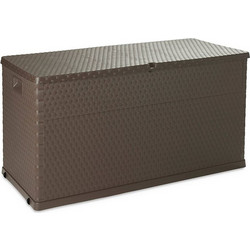 TOOMAX Ιταλίας Μπαούλο Αποθήκευσης 120x56x63cm 420lt Πλαστικό 8.5kg MULTIBOX RATTAN BROWN