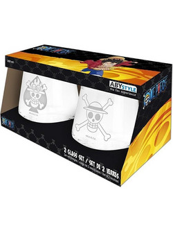 AbyStyle Σετ Ποτήρια Νερού Γυάλινα Luffy & Ace 2τμχ ABYVER184