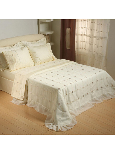 Σεντόνια 3291 Σετ 4Τμχ. Εκρού Viopros Υπέρδιπλo 240x250cm 100% Βαμβάκι