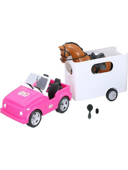 Eddy Toys Όχημα με Με Τρέιλερ Μεταφοράς Αλόγου και Άλογο, 28x15x61 cm - Eddy Toys