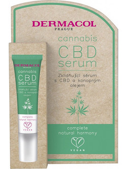 Dermacol Cannabis CBD Αντιγηραντικό Serum Προσώπου με Βιταμίνη E & Κάνναβη 12ml