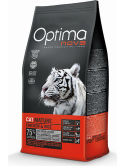 Optimanova Cat Adult Mature Senior Chicken & Rice 2kg
