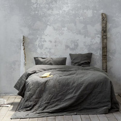 Κουβερλί Γίγας Linen Dark Gray Nima Home Γκρι 240x260