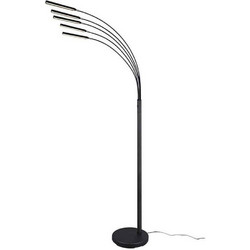 Φωτιστικό Δαπέδου Reed R41031532 5x3,5W Led 30x195cm Black Mat RL Lighting Μέταλλο