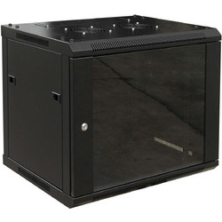 RACK06 KΑΜΠΙΝΑ ΕΠΙΤΟΙΧΙΑ ΜΕ ΓΥΑΛΙΝΗ ΠΟΡΤΑ 19 18U (600X600X910)