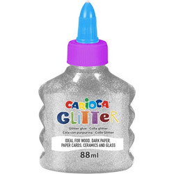 Χρυσόσκονη Με Κόλλα - Glitter Glue Carioca Silver 88ml 42117/19