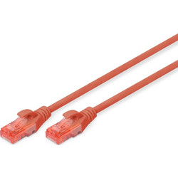 Digitus U/UTP Cat.6 Καλώδιο Δικτύου Ethernet 0.5m Red