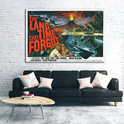 Πίνακας σε καμβά - Vintage Movie Posters - The land that Time Forgot - 45 x 30 εκ