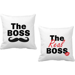 Σετ 2 μαξιλάρια The Boss - The Real Boss 20 εκ