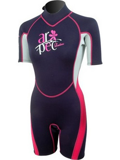 Aropec Dark Blue/Fuchsia Γυναικείο Μονοσόρτς Κατάδυσης Neoprene για Αυτόνομη Κατάδυση 2.5mm