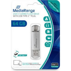 MediaRange MR937 64GB USB Stick 3.2 Gen 2 με USB-A & USB-C