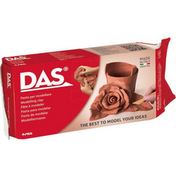 Πηλός Das Terracotta Καφέ 500gr χειροτεχνίας (Στεγνώνει με τον Αέρα) F387100