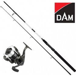 Dam Spin + Dam Spin Σετ Καλάμι Ψαρέματος για Spinning Δίσπαστο 2.1m με Μηχανισμό 10-30gr