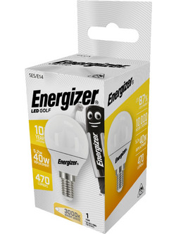 Λάμπα Led Σφαιρική Θερμό Ε14 / 5.2W=40W 3000K Energizer