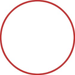 Χούλα-Χουπ HQ 70cm - Φ19mm - 280gr Κόκκινο 98809 Amila