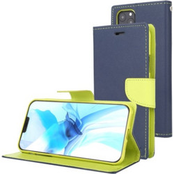 GOOSPERY FANCY DIARY CASE IPHONE 12 PRO MAX - NAVY/LIME