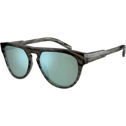 Arnette Gojira AN4282 1214/25 Ανδρικά Γυαλιά Ηλίου Στρογγυλά Κοκάλινα Μαύρα με Πράσινο Polarized Φακό