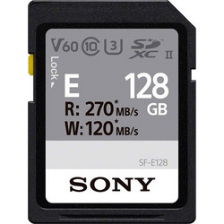 Sony SDXC E series 128GB Class 10 U3 V60 UHS-II