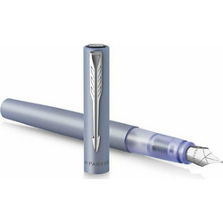 Πένα Parker Vector XL Medium - Silver Blue - Χρώμα γραφής Μπλε 1161.1001.24