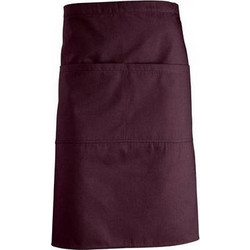 Sol's Greenwich 88020 Μεσαίου μεγέθους ποδιά με τσέπες BURGUNDY-146