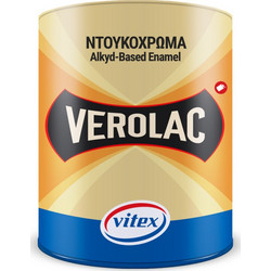 Vitex Verolac Ντουκόχρωμα Διαλύτου Ξύλου & Μετάλλου Λευκό Gloss 0.180lt