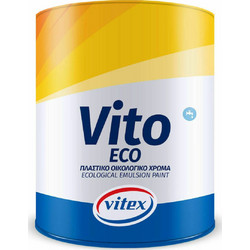 Vitex Vito Eco Οικολογικό Πλαστικό Χρώμα Εσωτερικού Χώρου Λευκό 9lt