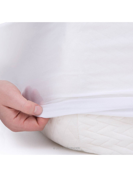 Επίστρωμα King Size 180x200+30 Αδιάβροχο Φροτέ Viopros Λευκό