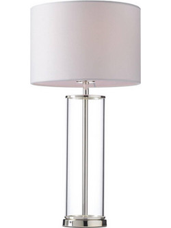 Aca OD90801TWS Πορτατίφ Ε27 Λευκό Ασημί Φ25xΥ48cm