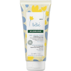 Klorane Bebe Gel Lavant Doux Βρεφικό Σαμπουάν & Αφρόλουτρο Καλέντουλα 200ml
