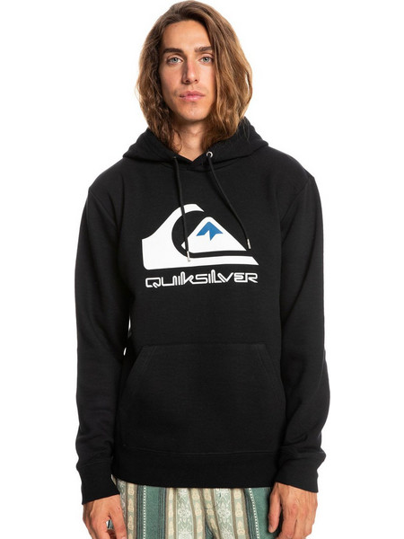 Quiksilver Ανδρικό Φούτερ Fleece με Κουκούλα με Τσέπες Μαύρο EQYFT04450-KVJ0