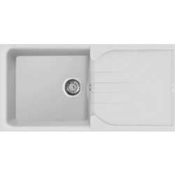 Elleci Ego 480 Ένθετος Νεροχύτης Γρανίτη Bianco Titano 100x50cm