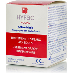 Biorga Hyfac Woman Active Peel-Off Μάσκα Προσώπου για Καθαρισμό & Ακμή 15τμχ