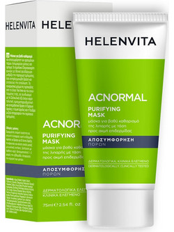 Helenvita ACNormal Purifying Κρεμώδης Μάσκα Προσώπου για Ακμή με Άργιλο 75ml
