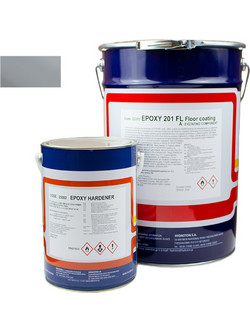 Hydroton Epoxy 201 FL Χρώμα Δαπέδων Γκρι 23Kg
