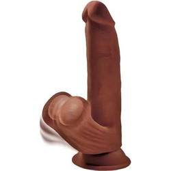 Pipedream King Cock Plus 8" Triple Density Ρεαλιστικό Dildo με Βεντούζα & Όρχεις 20.3cm Caramel