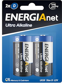 ENERGIANET Ultra Alkaline D 2τμχ