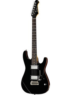Harley Benton Fusion III EB Ηλεκτρική Κιθάρα ST Style με HH Μαγνήτες και Ταστιέρα Ebony Black