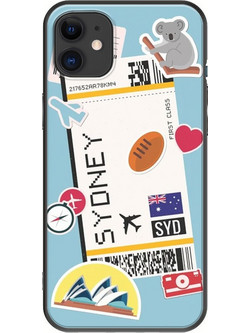 Θήκη Ticket To Sydney iPhone 11 Black TPU (Μαύρη Σιλικόνη)