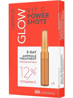 Catrice Glow Vit Power Shots Ενυδατικό Serum Προσώπου με Βιταμίνη C 5x9ml