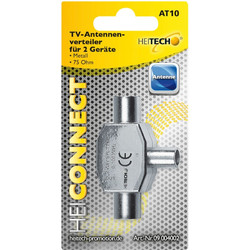 Heitech 09004002 Splitter / Διακλαδωτής ομοαξονικού καλωδίου κεραίας 2 εξόδων