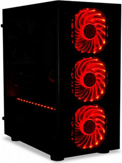 iBox Passion V4 Gaming Mini Tower Κουτί Υπολογιστή με Πλαϊνό Παράθυρο