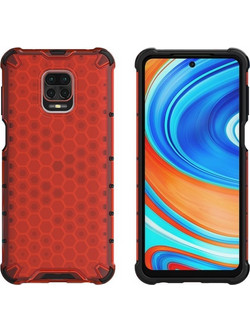 Honeycomb Back Cover Red (Xiaomi Redmi Note 9S / 9 Pro)