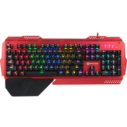 Meetion MK20 Μηχανικό Gaming Πληκτρολόγιο με Custom Blue Διακόπτες RGB Red