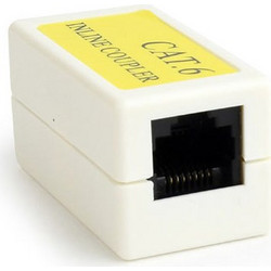 CABLEXPERT CAT6 LAN COUPLER WHITE
