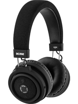 Acme BH60 Ασύρματα Bluetooth Ακουστικά Over Ear Μαύρα