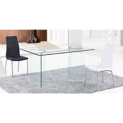 Woodwell Glasser Γραφείο Γυάλινο 150x90x75cm ΕΜ727