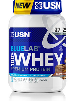 USN BlueLab 100% Whey Premium Caramel Chocolate Πρωτεΐνη Ορού Γάλακτος Γράμμωσης 2kg