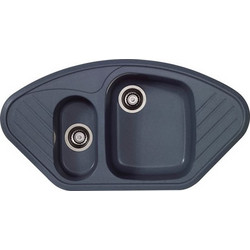 Sanitec Classic 302 Επικαθήμενος Νεροχύτης Οβάλ Γρανίτη Ματ Metallic Silver 96x51cm