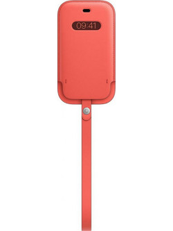 Apple Leather Sleeve with MagSafe Pink Citrus (iPhone 12 mini)